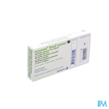 Insuman Basal Solostar 100 Ui/ml 5 Stylo Prerempl