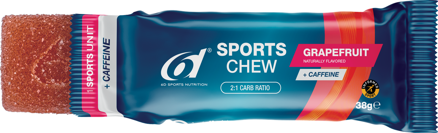6d Sports Chew Grapefruit + Caffeine 10x38g 2