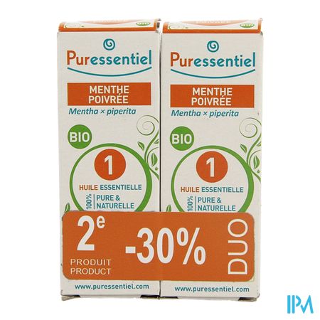 Puressentiel Eo Pepermunt Bio 2x10ml 3