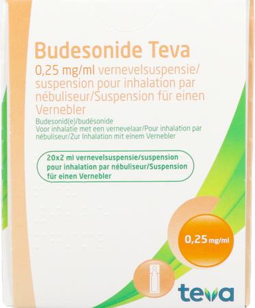 Budesonide Teva 0,250mg/ml Vernevelsusp. 20x2ml 2