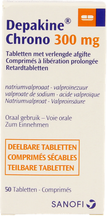 Depakine Chrono 300 Verlenge Afgifte Comp 50 Fl 1