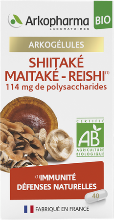 Arkocaps Shiitake Maitake Reishi Bio Caps 40 15