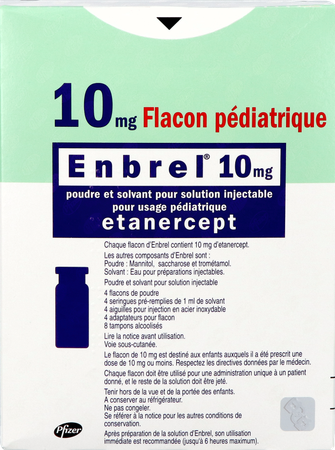 Enbrel 10mg Pdr + Oplosm Opl Inj Pediatrie Fl 4 1