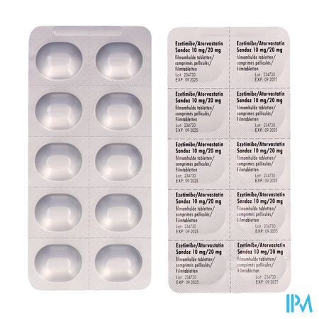 Ezetimibe Atorvastatin Sandoz 10/20mg Film.tabl100 4