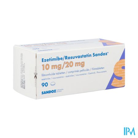 Ezetimibe/rosuvastatin Sandoz 10mg/20mg Tabl 90 1