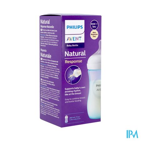 Philips Avent Natural 3.0 Biberon Bleu 260ml