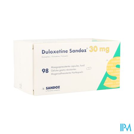 Duloxetine Sandoz 30mg Caps Dur Gastro Resist. 98 1