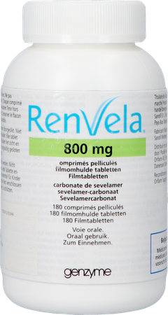 Renvela 800mg Orifarm Comp Pell 180 3