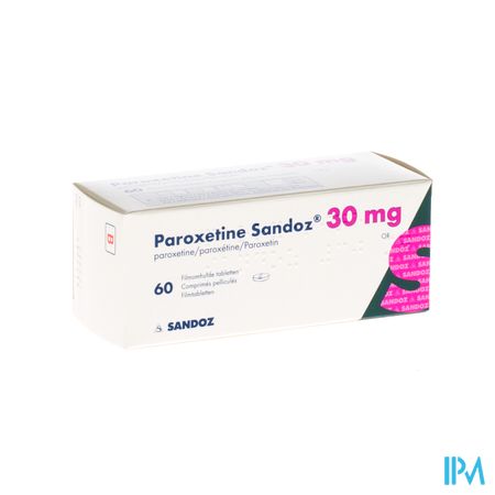 Paroxetine 30mg Sandoz Comp 60 X 30mg