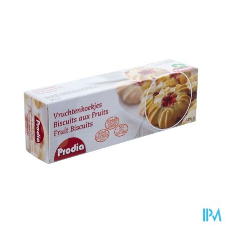 Prodia Biscuit Fruits+edulcorant 125g 6265 Revogan