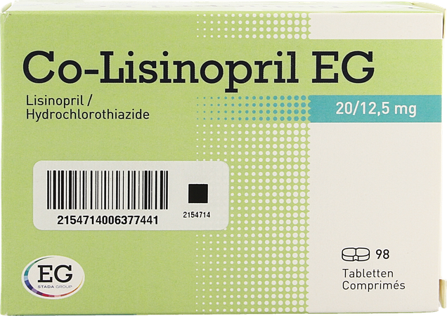 Co Lisinopril EG 20/12,5 Mg Tabl 98 4
