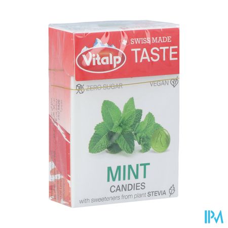 Vitalp Snoepje Munt Z/suiker Stevia 25g