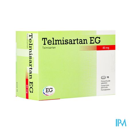 Telmisartan EG 80 Mg Filmomh Tabl 98