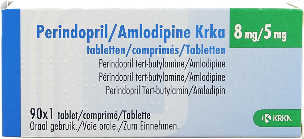 Perindopril Amlodipine Krka 8mg/ 5mg Comp 90 1