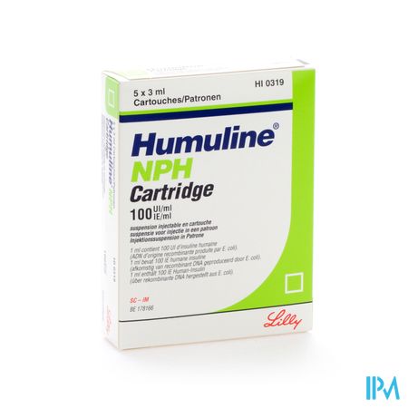Humuline Nph Cartr. 5x300 Iu/3ml 1