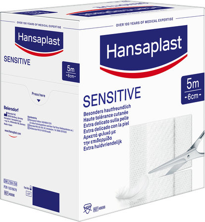 Hansaplast Med Soft Gev.huid Family Pack 5mx6cm 7