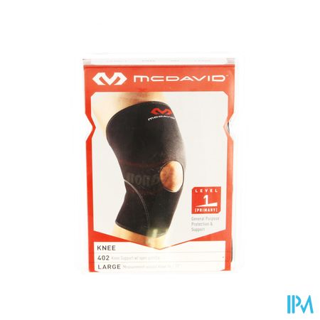 Mcdavid Knee Supp.open Patella Black/scarlet l 402