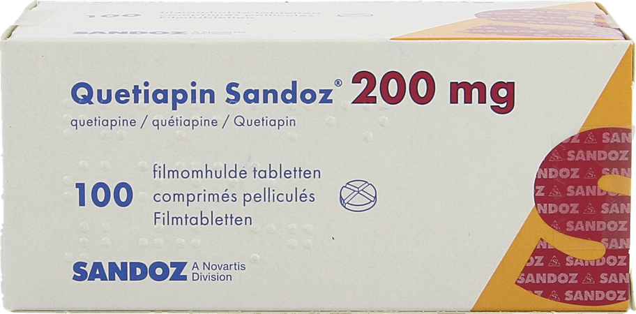Quetiapin Sandoz Comp Enrobe 100 X 200mg 1