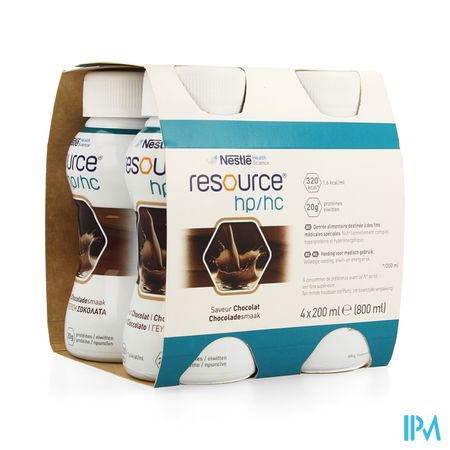 Resource Hp Hc Chocolat Bouteille 4x200ml