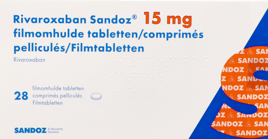 Rivaroxaban Sandoz 15mg Comp Pell 28 2