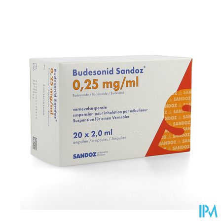 Budesonid Sandoz 0,25mg/ml Vernevelsusp 4x5 Amp 1