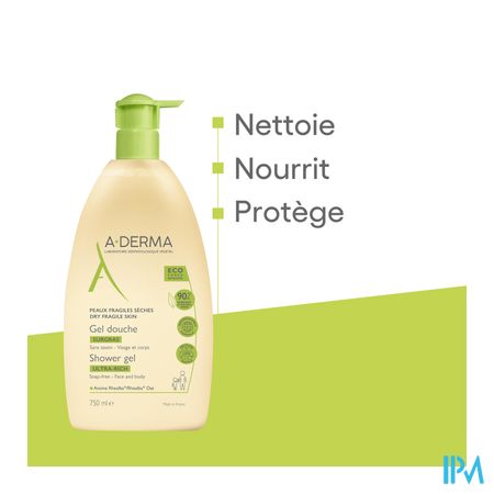 Aderma Indisp.gel Douche Surgras 750ml 12