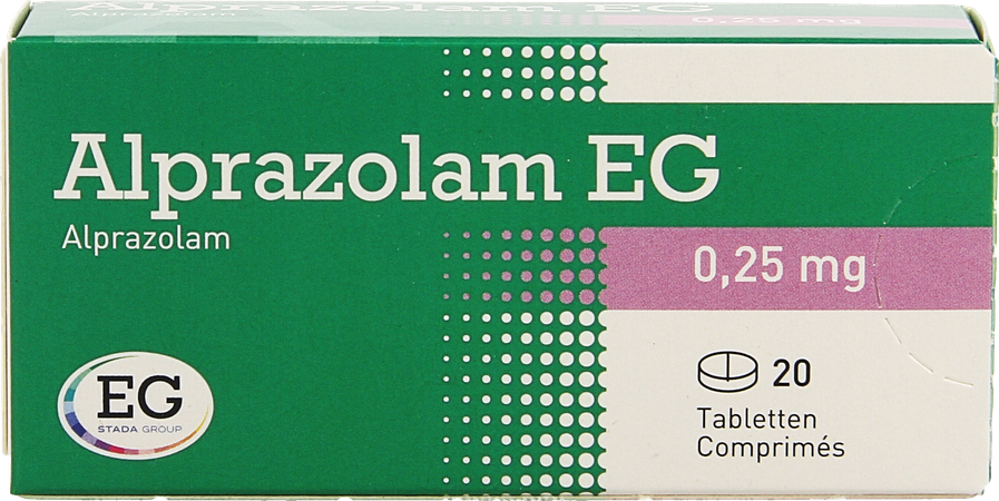 Alprazolam EG        Tabl 20X0,25Mg 1