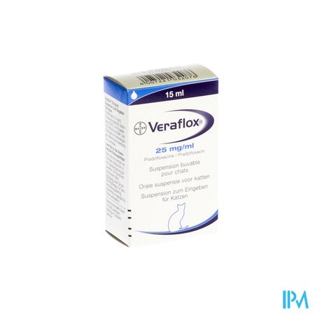 Veraflox 25mg/ml Susp Or Chats Fl 15ml 1