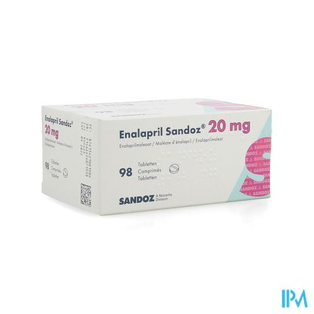 Enalapril Sandoz 20mg Tabk 98