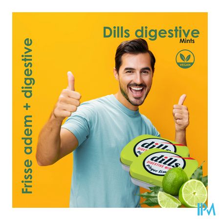 Dills Ginger & Lime Mints Z/suiker 15g 3