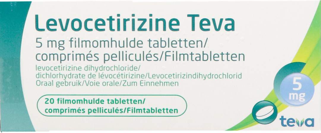 Levocetirizine Teva 5mg Filmomh Tabl 20 X 5mg 1
