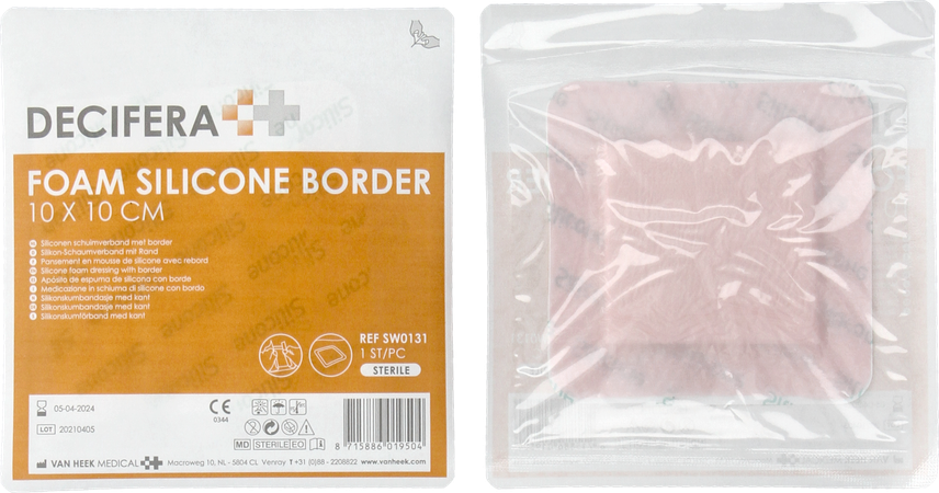 Decifera Foam Silicone Border 10x10cm 5 2