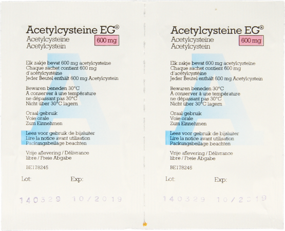 Acetylcysteine EG Sach 10X600Mg 5