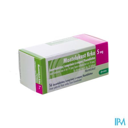 Montelukast Krka 5mg Kauwtabl 56 X 5mg