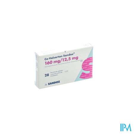 Co Valsartan Sandoz 160mg/12,5mg Filmomh Tabl 28