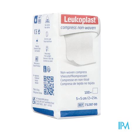 Leukoplast Compress N/woven N/st. 5cmx5cm 100