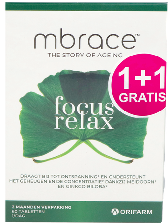 Mbrace Focus & Relax Tabl 60x2 1+1 Gratis 1
