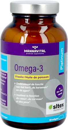 Mannavital Omega 3 Huile Poisson Softgels 60 4