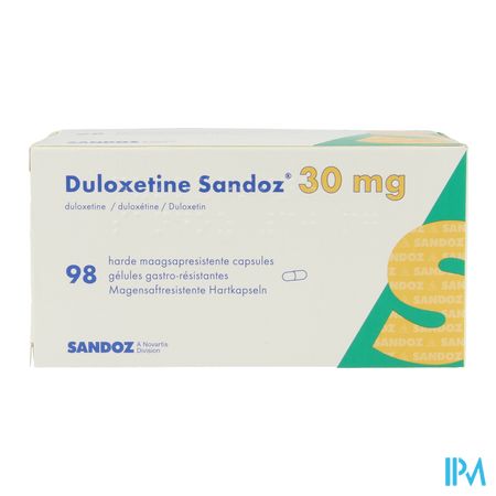 Duloxetine Sandoz 30mg Caps Dur Gastro Resist. 98 2