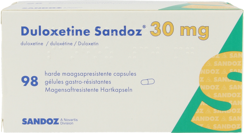 Duloxetine Sandoz 30mg Caps Hard Maagsapresist. 98 2