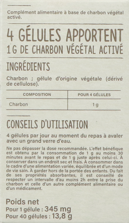 Vitavea Charbon Vegetal Active Caps 40 3