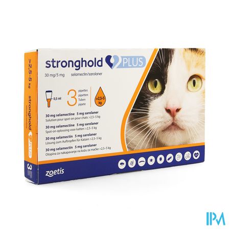 Stronghold Plus 30mg/ 5mg Sol Spot On Kat 3