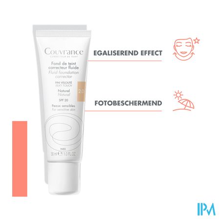 Avene Couvrance Fdt Correct. Fluide 2 Naturel 30ml 10