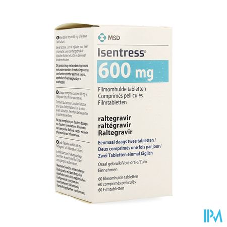 Isentress 600mg Omhulde Tabl 60 1