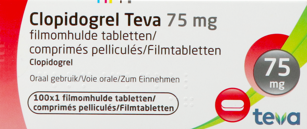 Clopidogrel Teva 75mg Filmomh Tabl 100x75mg 1
