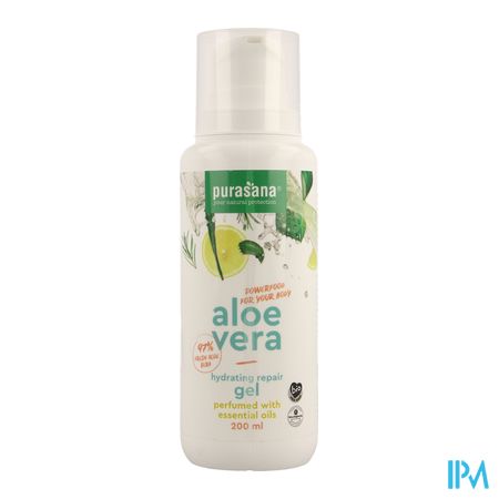 Purasana Vegan Aloe Vera Pure Gel Parf Ess.ol200ml 1