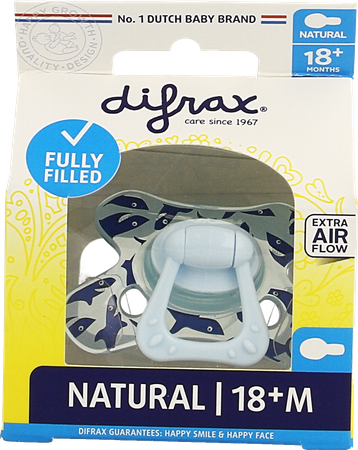 Difrax Fopspeen Natural 18m+ Boy 8
