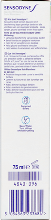 Sensodyne Gentle Withening Tandpasta Tube 75ml Nf 5