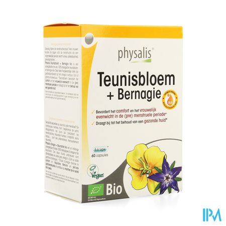 Physalis Teunisbloem+bernagie Bio Caps 60