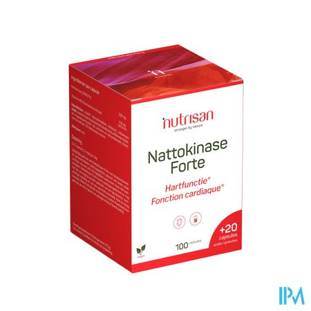 Nattokinase Forte Caps 100+caps 20 Gratis Nutrisan